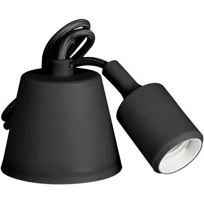 EDM Schwarze Silikon Schreibtischlampe - 60 W - 220-240 V EDM Schwarze Silikon Schreibtischlampe - 60 W - 220-240 V