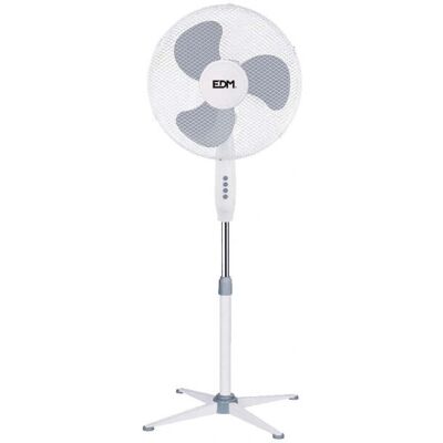 EDM 33500 Grauweiß Ventilator - Höhenverstellbar, 3 Geschwindigkeiten, 40cm EDM 33500 Grauweiß Ventilator - Höhenverstellbar, 3 Geschwindigkeiten, 40cm