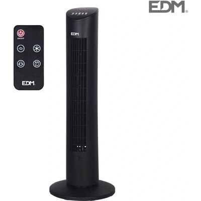 EDM Turmventilator - 60 W Schwarz 3 Geschwindigkeiten Timer EDM Turmventilator - 60 W Schwarz 3 Geschwindigkeiten Timer