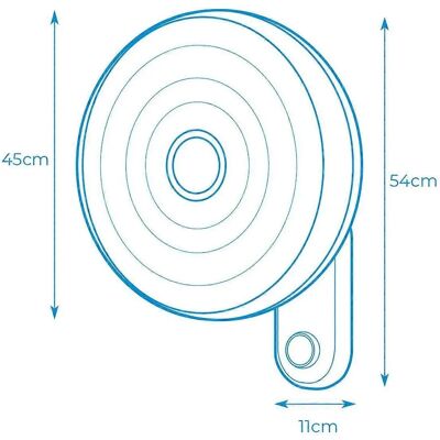 EDM Wandventilator 50W 40cm Fernbedienung Weiß EDM Wandventilator 50W 40cm Fernbedienung Weiß