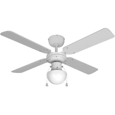 Ventilateur de plafond EDM Caribe Blanc 50W - Lumière & Ø 102cm - Publicité Ventilateur de plafond EDM Caribe Blanc 50W - Lumière & Ø 102cm - Publicité