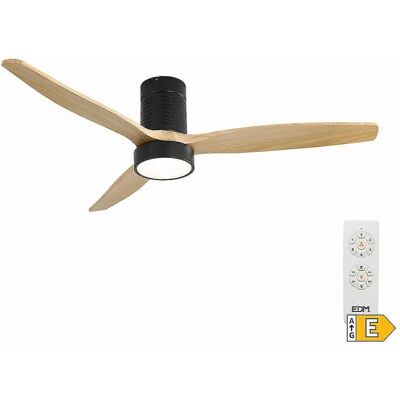 EDM Kara Deckenventilator mit Licht - 30W, 2190 Lm, Schwarz EDM Kara Deckenventilator mit Licht - 30W, 2190 Lm, Schwarz