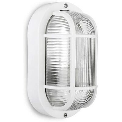 EDM Tarragona Wandleuchte - E27 40W - Weiß - IP54 EDM Tarragona Wandleuchte - E27 40W - Weiß - IP54