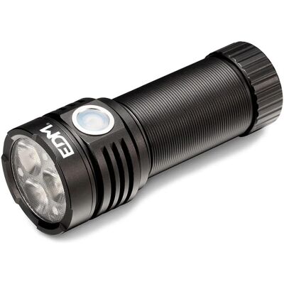 EDM Schwarze Aluminium Taschenlampe 30 W - Taschenlampe EDM Schwarze Aluminium Taschenlampe 30 W - Taschenlampe