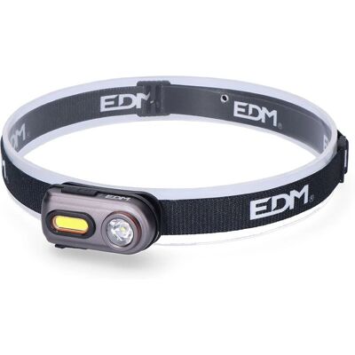 Torcia Frontale EDM Modello 36416 - LED, Ricaricabile, Nero Torcia Frontale EDM Modello 36416 - LED, Ricaricabile, Nero