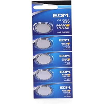 Pile bouton au lithium EDM CR2016 - Compacte, 3V, Longue Durée - Publicité Pile bouton au lithium EDM CR2016 - Compacte, 3V, Longue Durée - Publicité