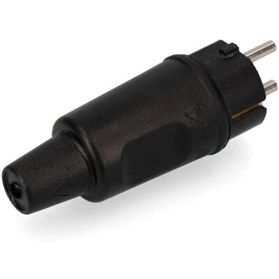 EDM Black 16 A Rubber Socket Plug - Electrical Accessories EDM Black 16 A Rubber Socket Plug - Electrical Accessories