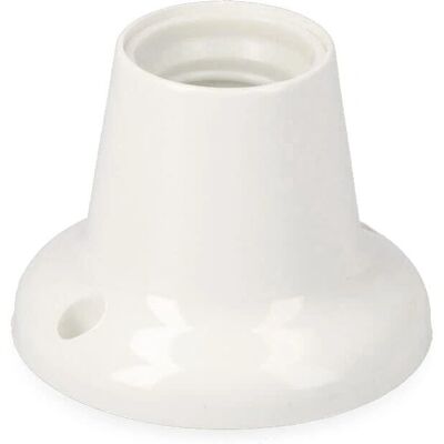 Prise murale EDM blanche 250V - Support pour lampe E27 - Publicité Prise murale EDM blanche 250V - Support pour lampe E27 - Publicité