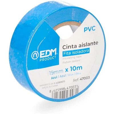 EDM Blaue Isolierband - 10m x 19mm - Wetterfest EDM Blaue Isolierband - 10m x 19mm - Wetterfest
