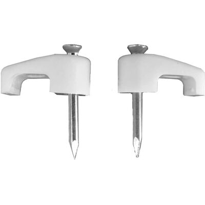 Clip per cavi bianchi Staples No 2 2x2,5mm - Clip per cavi Clip per cavi bianchi Staples No 2 2x2,5mm - Clip per cavi