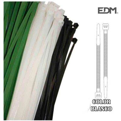 EDM Weiße Nylon Kabelbinder 150x3,5mm - Kabelbinder EDM Weiße Nylon Kabelbinder 150x3,5mm - Kabelbinder