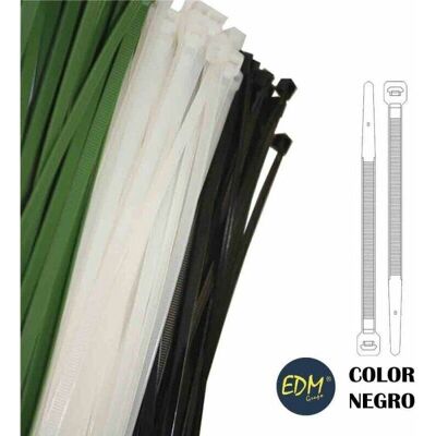 EDM Nylon Kabelbinder 100 x 2,5 mm Schwarz - Kabelbinder EDM Nylon Kabelbinder 100 x 2,5 mm Schwarz - Kabelbinder