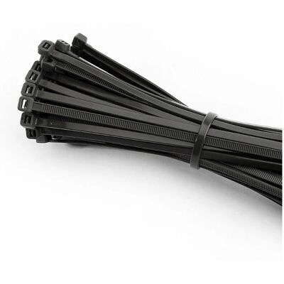 EDM Nylon Kabelbinder 300x4,5mm - Wiederverwendbar Schwarz - 100 Stück EDM Nylon Kabelbinder 300x4,5mm - Wiederverwendbar Schwarz - 100 Stück