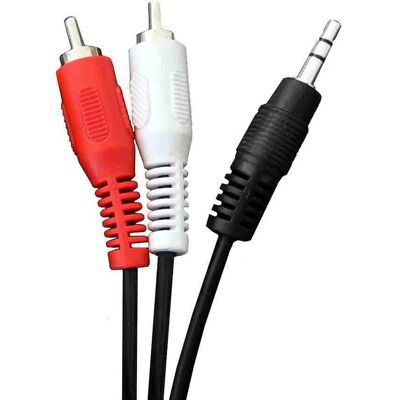 Sony Modelo X - Cabo de áudio 3,5mm para 2 RCA - 1,5m Sony Modelo X - Cabo de áudio 3,5mm para 2 RCA - 1,5m