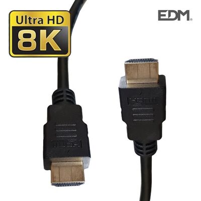 Câble HDMI EDM 51268 Noir 3m - Câble HDMI - Publicité Câble HDMI EDM 51268 Noir 3m - Câble HDMI - Publicité