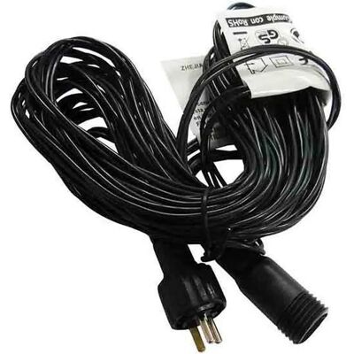 Electraline 71247 Noir - Cordon d'extension pour rideaux LED et utilisation intérieure-extérieure - Publicité Electraline 71247 Noir - Cordon d'extension pour rideaux LED et utilisation intérieure-extérieure - Publicité