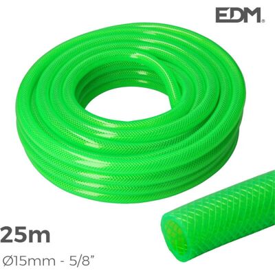 Tuyau de Jardin EDM 15mm/20mm (5/8") 25m - Anti torsion - Résistant UV - Publicité Tuyau de Jardin EDM 15mm/20mm (5/8") 25m - Anti torsion - Résistant UV - Publicité