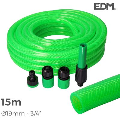 Kit Tuyau de Jardin EDM - Anti-Torsion, 15m - Publicité Kit Tuyau de Jardin EDM - Anti-Torsion, 15m - Publicité