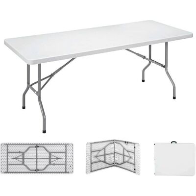EDM Weiße Klapptisch - 180x74x74cm EDM Weiße Klapptisch - 180x74x74cm