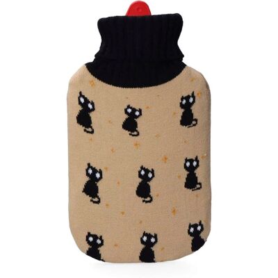 EDM 76780 Beige Katzen Wolle Wärmflasche - Wärmflasche EDM 76780 Beige Katzen Wolle Wärmflasche - Wärmflasche