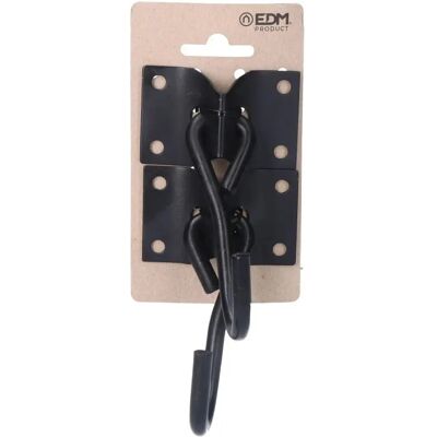 EDM Hängemattenhaken Schwarz - 70 x 45 mm - Hängematte Haken EDM Hängemattenhaken Schwarz - 70 x 45 mm - Hängematte Haken