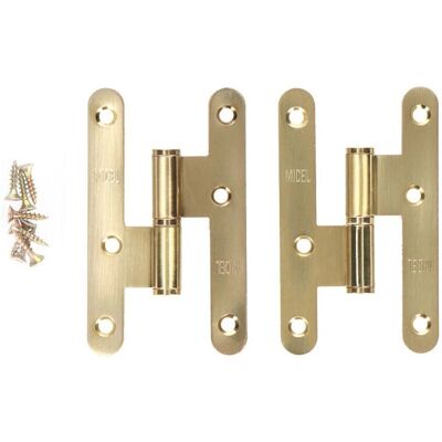 Scharniere EDM PN04 Stahl 100 x 58 mm Links - Scharniere Scharniere EDM PN04 Stahl 100 x 58 mm Links - Scharniere
