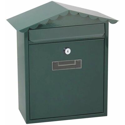 EDM Briefkasten Modell 85801 - Grün Stahl - 26x9x35,5 cm EDM Briefkasten Modell 85801 - Grün Stahl - 26x9x35,5 cm