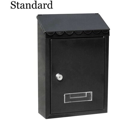 EDM 85806 Schwarzes Stahlbriefkasten - Briefkasten EDM 85806 Schwarzes Stahlbriefkasten - Briefkasten
