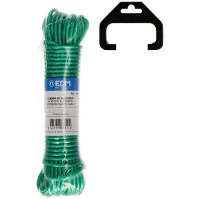 Câble en plastique vert EDM 3,8 mm x 25 m - Publicité Câble en plastique vert EDM 3,8 mm x 25 m - Publicité