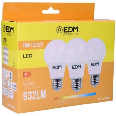 Marke 98206 F LED-Lampenpack - E27 Warmlicht - 3 Stück Marke 98206 F LED-Lampenpack - E27 Warmlicht - 3 Stück