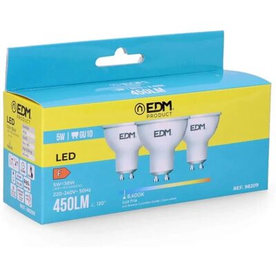 Philips 98209 F Ampoule LED 5W 45W Équivalent - GU10 - 6400K - Publicité Philips 98209 F Ampoule LED 5W 45W Équivalent - GU10 - 6400K - Publicité