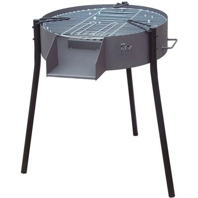 FLORES CORTÉS Barbacoa Redonda con Soportes de 500mm - Parrilla para leña y carbón FLORES CORTÉS Barbacoa Redonda con Soportes de 500mm - Parrilla para leña y carbón