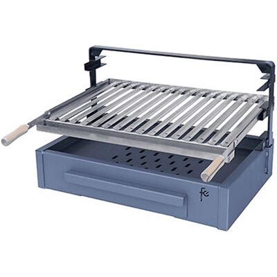 Soporte de Barbacoa en Acero Inoxidable Flores Cortes - 500x410x420mm Soporte de Barbacoa en Acero Inoxidable Flores Cortes - 500x410x420mm