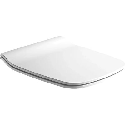 GALA Emma Square Toilet Seat - Slim Drop Amortized White - Toilet Seat GALA Emma Square Toilet Seat - Slim Drop Amortized White - Toilet Seat