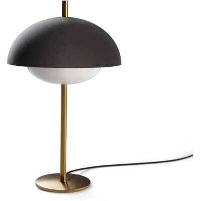 Sulion Lámpara de Mesa en Metal Negro/Oro - Estilo Vintage E27 22cm Sulion Lámpara de Mesa en Metal Negro/Oro - Estilo Vintage E27 22cm