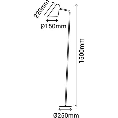 Lampe sur pied beige Sulion - Éclairage moderne minimaliste - Publicité Lampe sur pied beige Sulion - Éclairage moderne minimaliste - Publicité