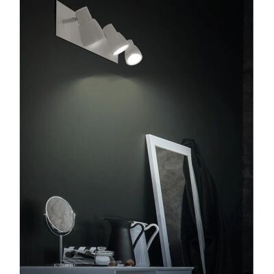 Lámpara de Pared LED Blanca Sulion - Modelo 112226 - 3 Focos Lámpara de Pared LED Blanca Sulion - Modelo 112226 - 3 Focos