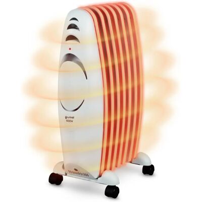 Radiador de Aceite Grunkel RAC-7 Efiheat Blanco Gris 1500 W Radiador de Aceite Grunkel RAC-7 Efiheat Blanco Gris 1500 W