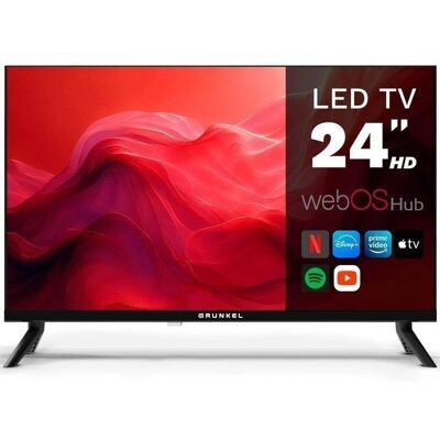 Grunkel 24PBW TV - TV HD inteligente de 24 polegadas - Preto Grunkel 24PBW TV - TV HD inteligente de 24 polegadas - Preto