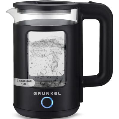 Grunkel HV-18CWPNG Elektrischer Wasserkocher - 1,8L, 1500W, Schwarz Grunkel HV-18CWPNG Elektrischer Wasserkocher - 1,8L, 1500W, Schwarz
