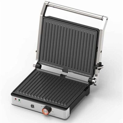 Grunkel - Parrilla de Contacto Mármol - 1000W - Acero Inoxidable Grunkel - Parrilla de Contacto Mármol - 1000W - Acero Inoxidable