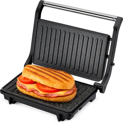 Grunkel Marble Kontaktgrill - Elektrisch, 29x26cm, 2000W, Edelstahl Grunkel Marble Kontaktgrill - Elektrisch, 29x26cm, 2000W, Edelstahl