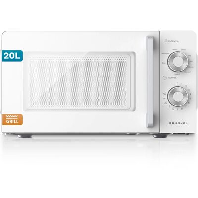 Grunkel MWG-20MG Weiß Mikrowelle - 20L, 700W, Grill Grunkel MWG-20MG Weiß Mikrowelle - 20L, 700W, Grill