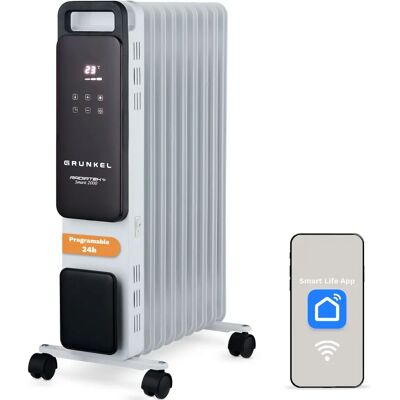 Calefactor eléctrico Grunkel RD-2000PRO - Blanco/Negro - 2000 W Calefactor eléctrico Grunkel RD-2000PRO - Blanco/Negro - 2000 W