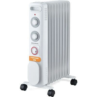 Calefactor eléctrico Grunkel RD-2500S - 2500 W Blanco Interior Calefactor eléctrico Grunkel RD-2500S - 2500 W Blanco Interior