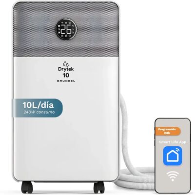 Desumidificador Grunkel DH-10DT WiFi 10L - Silencioso & Compacto Desumidificador Grunkel DH-10DT WiFi 10L - Silencioso & Compacto