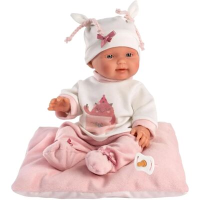 Muñeca Bebita - 26cm de Vinilo con Almohada y Chupete Muñeca Bebita - 26cm de Vinilo con Almohada y Chupete
