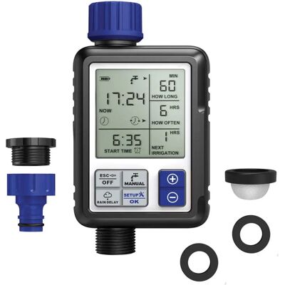AQUA CONTROL C4110 Digitaler Bewässerungscomputer - Großes Display, Einfach zu Programmieren AQUA CONTROL C4110 Digitaler Bewässerungscomputer - Großes Display, Einfach zu Programmieren