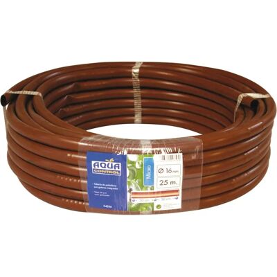 Bruine 16mm 25m irrigatiebuis met druppelaars AQUACENTER Bruine 16mm 25m irrigatiebuis met druppelaars AQUACENTER