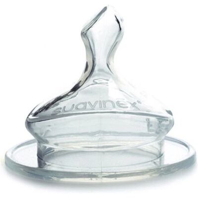 Suavinex Tétine Biberon Silicone Orthodontic Débit Moyen - Publicité Suavinex Tétine Biberon Silicone Orthodontic Débit Moyen - Publicité